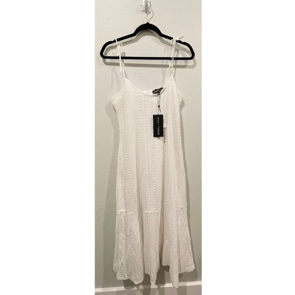 Kendall & Kylie Dresses & Skirts - KENDALL + KYLIE Lace White Midi Dress